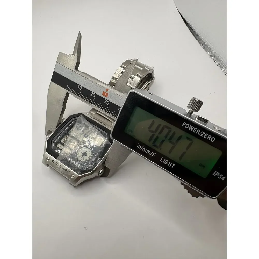Casio Digital Illuminator Watch Silver and Black AE1200WHD-1A